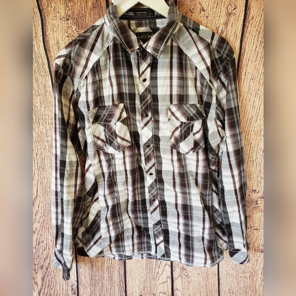 Helix Long Sleeve Plaid Shirt